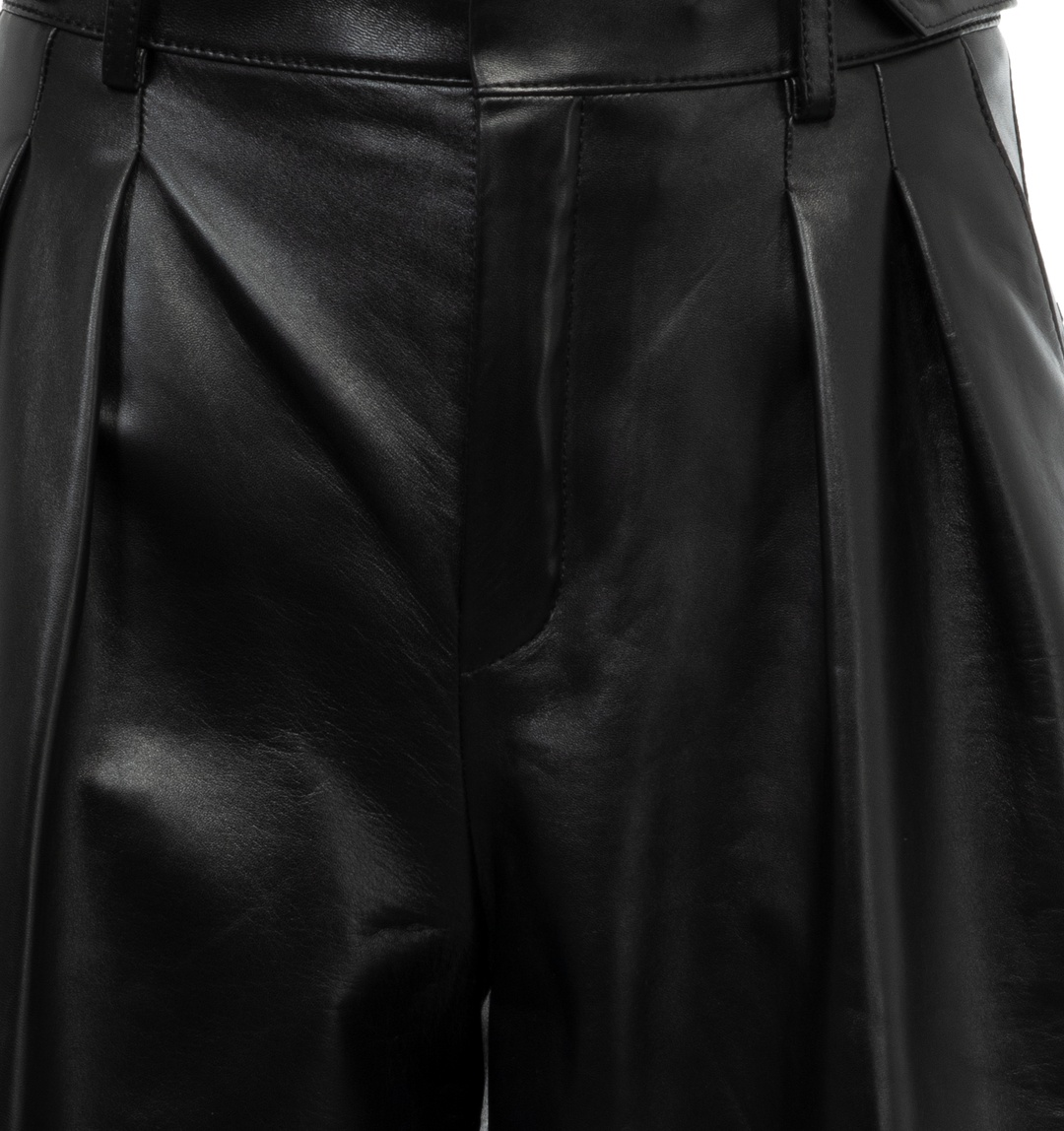 Saint Laurent Wide-leg Casual Pants In Black