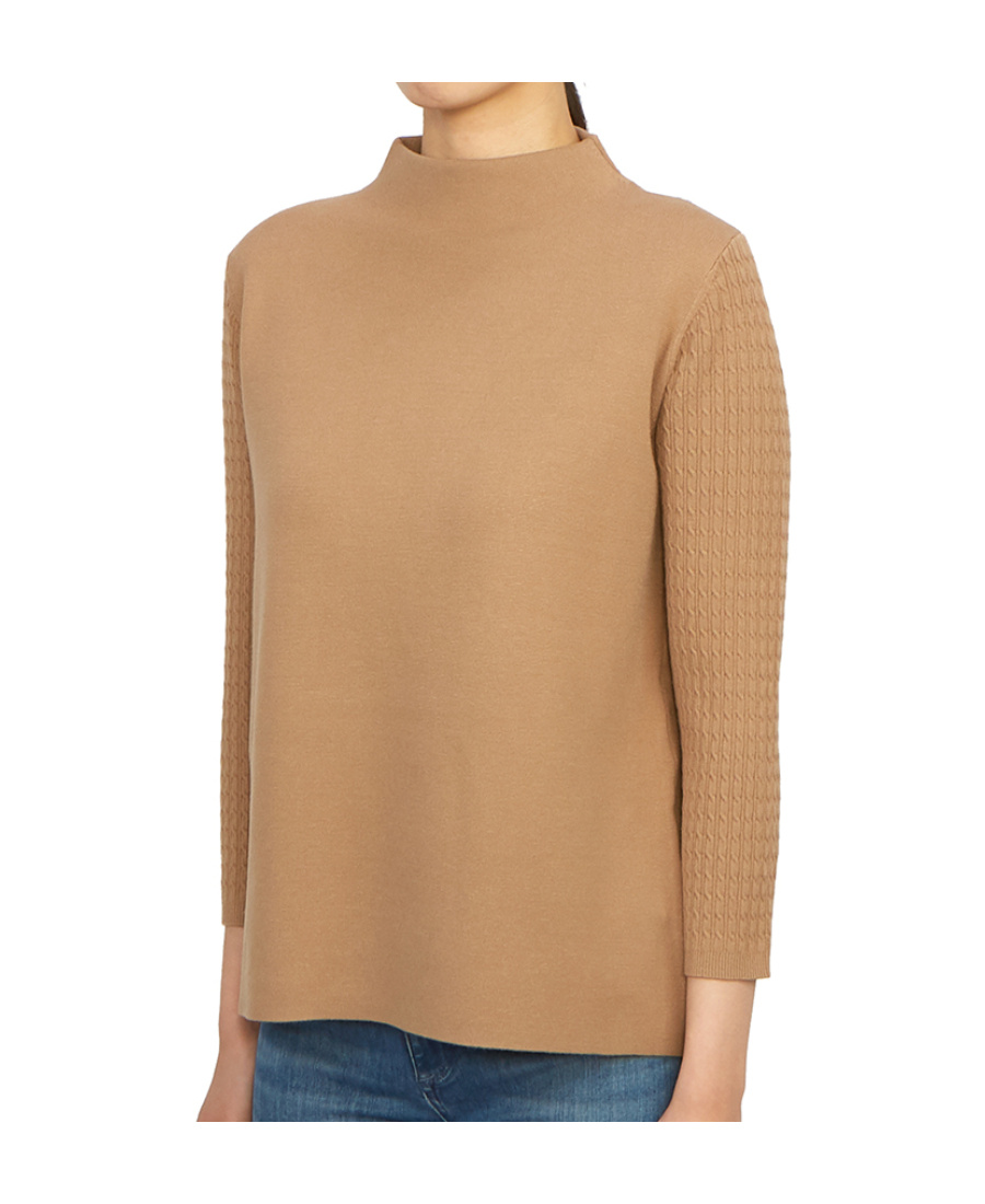 Max Mara Twisted Long-sleeved Sweater In Nude