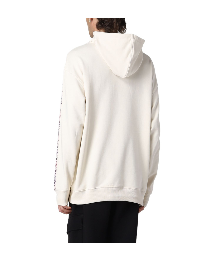 Emporio Armani Logo-print Pullover Hoodie In White