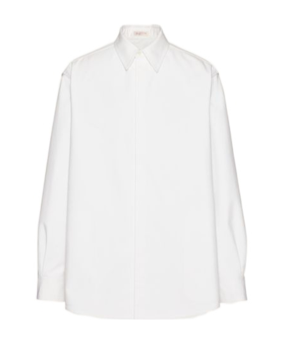 Valentino Toile Iconographe Poplin Shirt In White