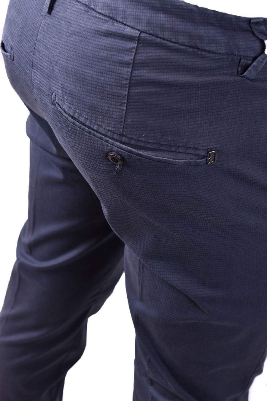 Dondup Tailored Trousers With Cuffed Hem And Pockets In Black