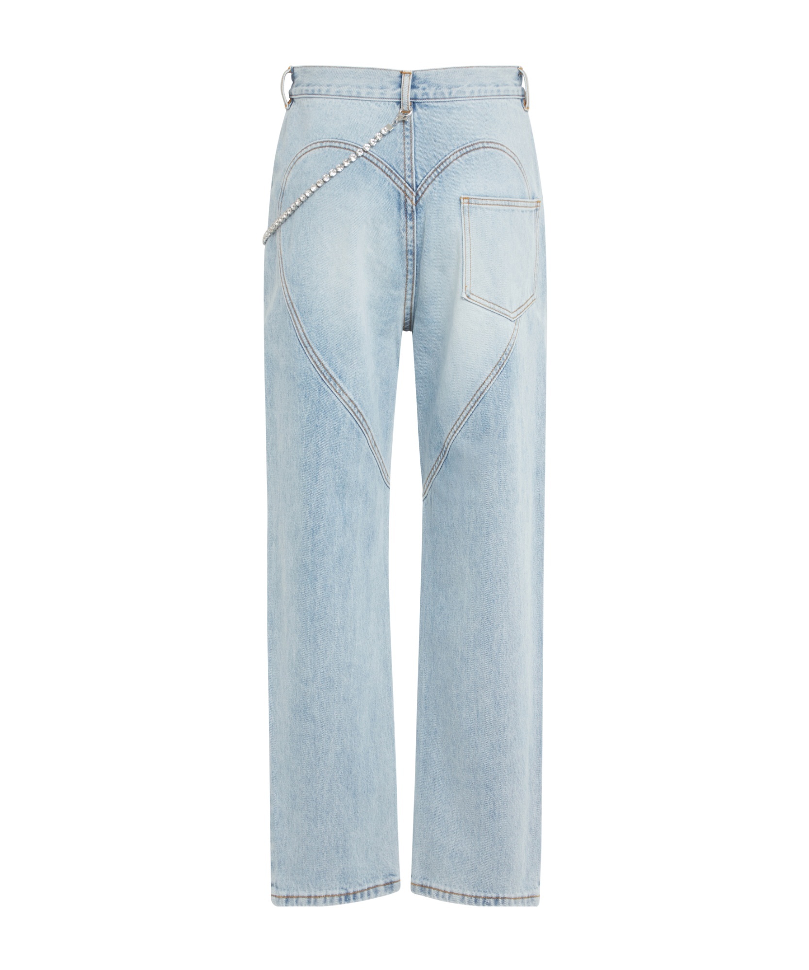 Area Slit Jeans In Gray