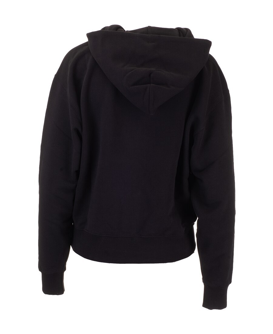 Kenzo Knitted Cotton Hoodie In Black