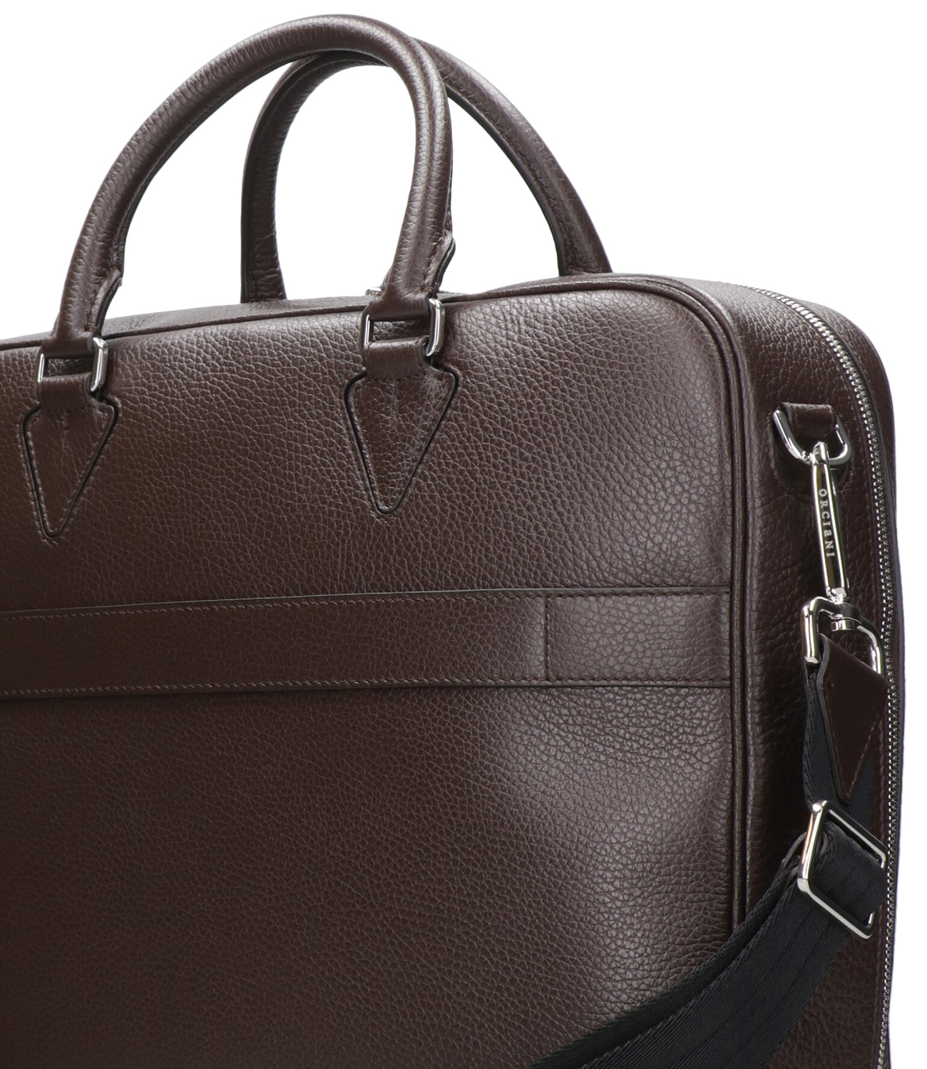 Orciani Top Handle Briefcase In Black