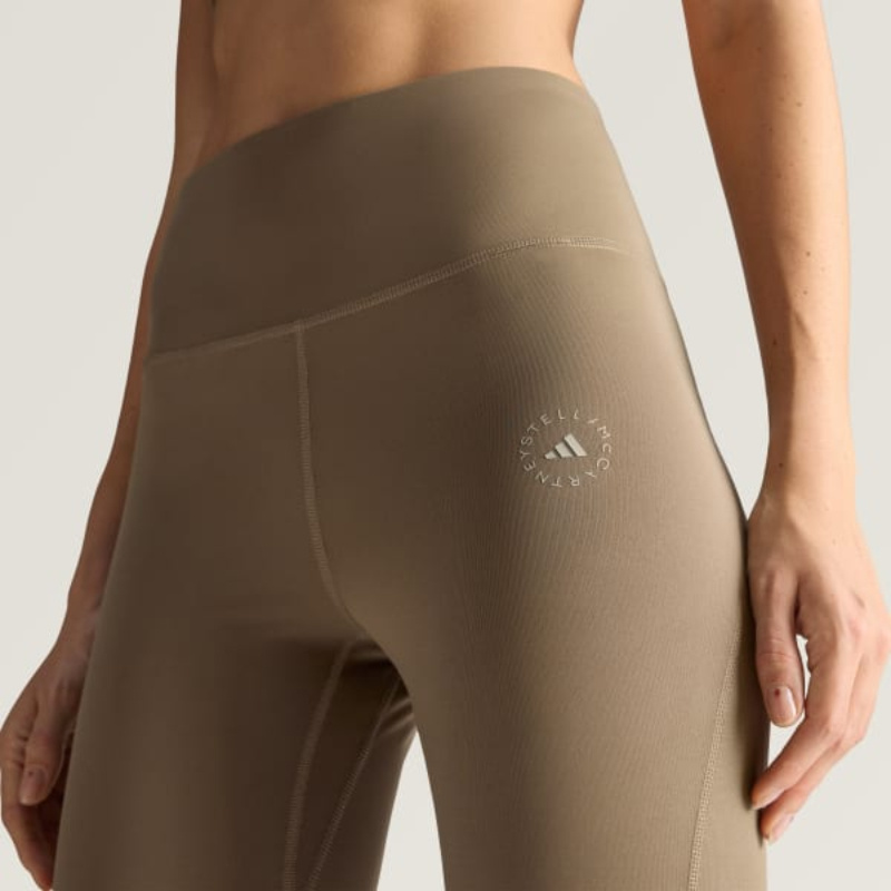 Adidas By Stella Mccartney Yoga High-rise Leggings In Brown