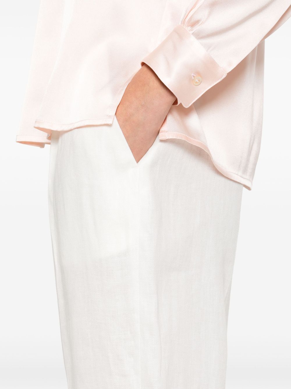 Lardini Belt Loops Slacks In White
