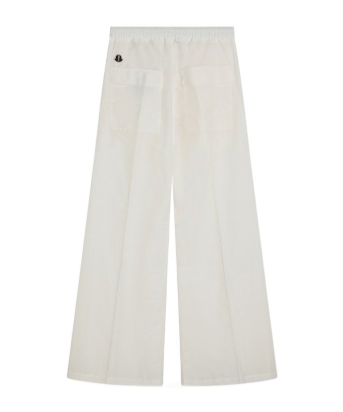 Moncler X Rick Owens Drawstring Casual Pants In White