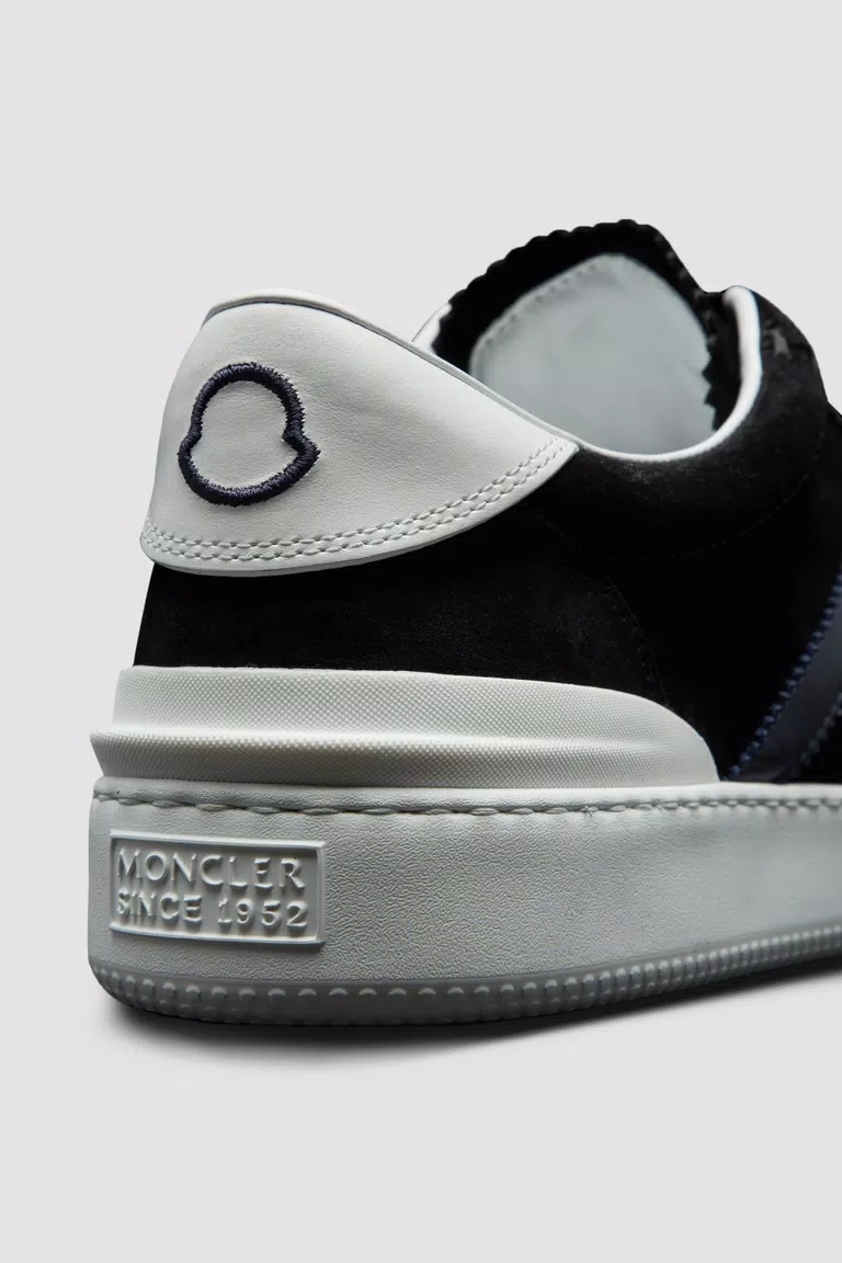 Shop Moncler Monaco Low-top Sneakers In Black