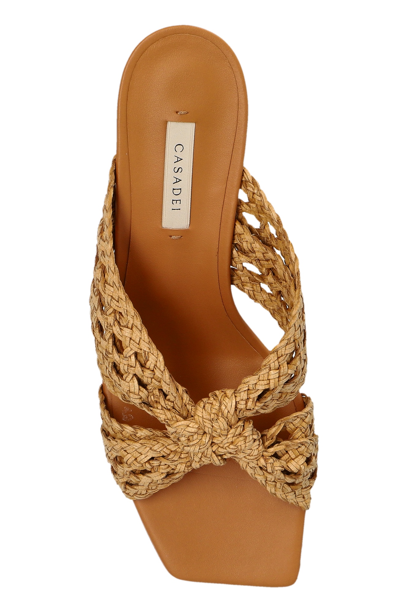 Casadei Square-toe Interwoven Sandals