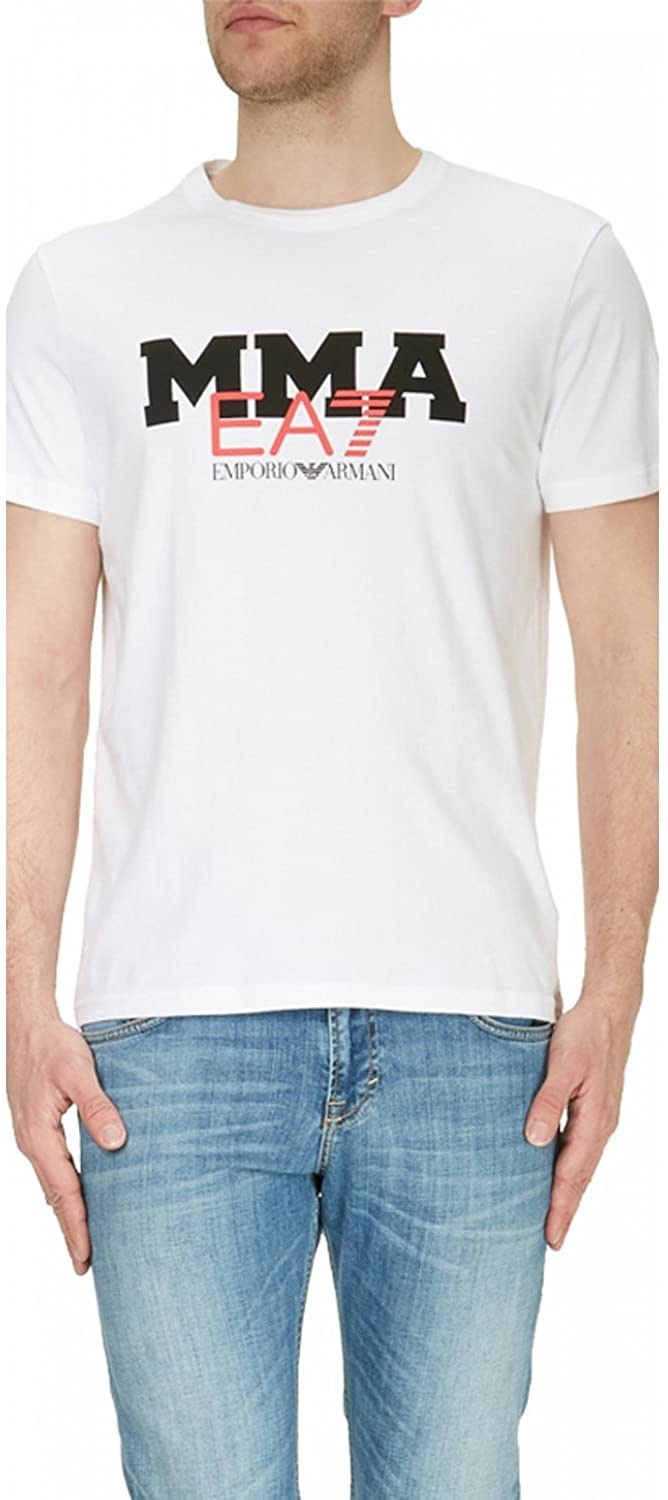 EA7 PRINTED T-SHIRT WITH ROUND NECK