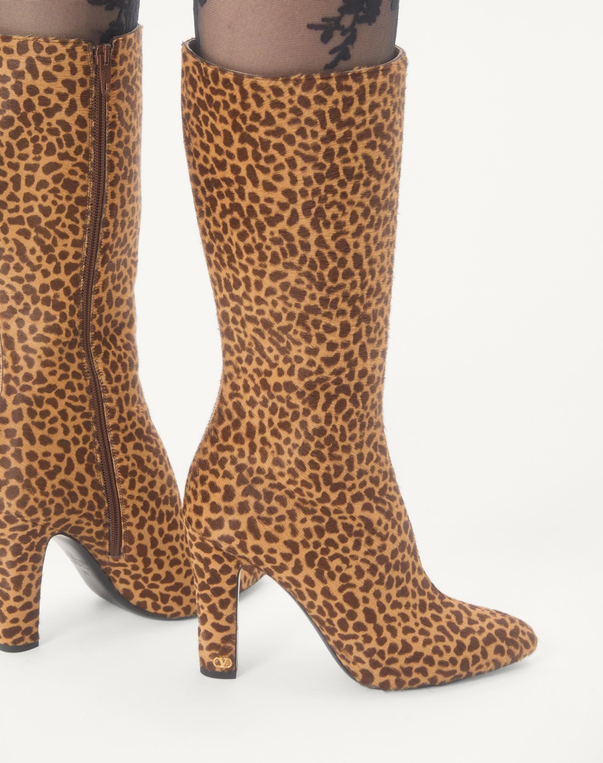 Valentino Garavani Hotty Boot In Pony-effect Calfskin 100mm Woman Animal Print 39.5 In Animal Print