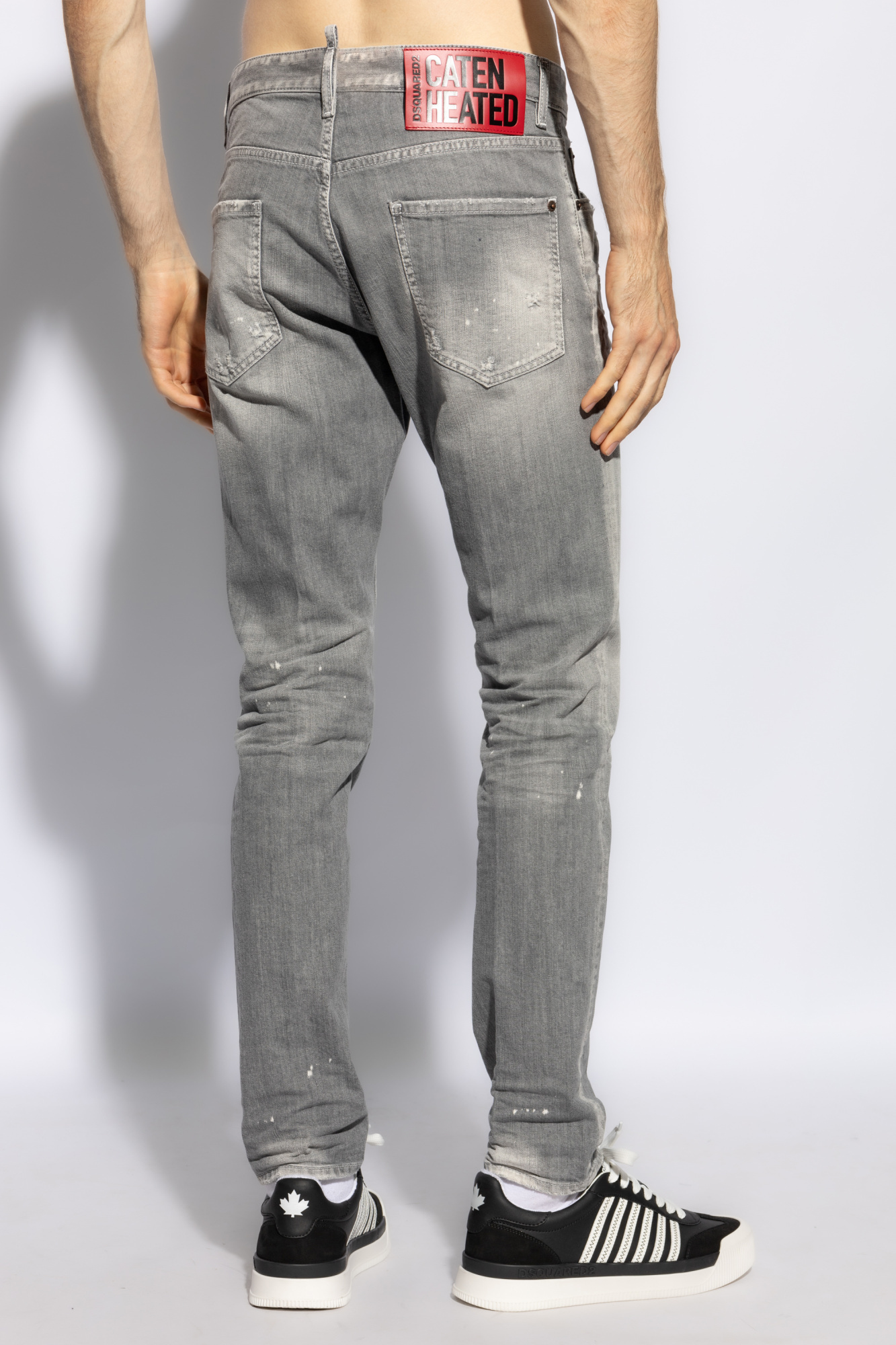 Dsquared2 Cool Guy Cotton Denim Jeans In Gray