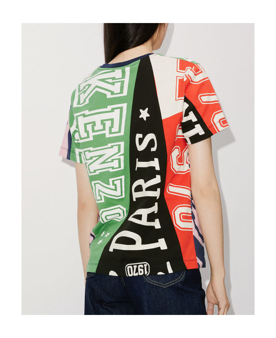 Kenzo Flags Oversize T-shirt In Multicolor