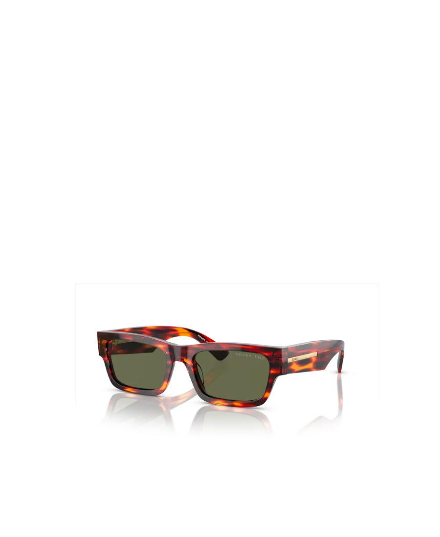 Prada Rectangular Frame Sunglasses Sunglasses In Green