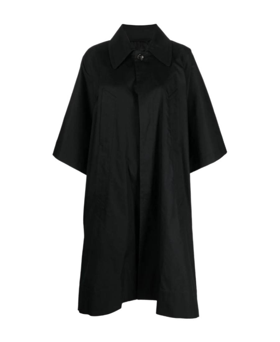 Shop Mm6 Maison Margiela Trench Coat In Black