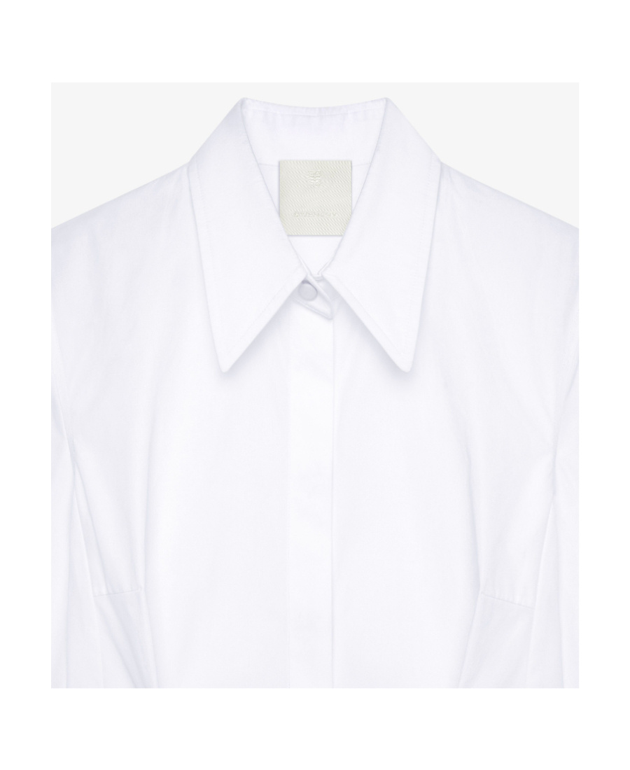 Givenchy Poplin Wrap Shirt In White