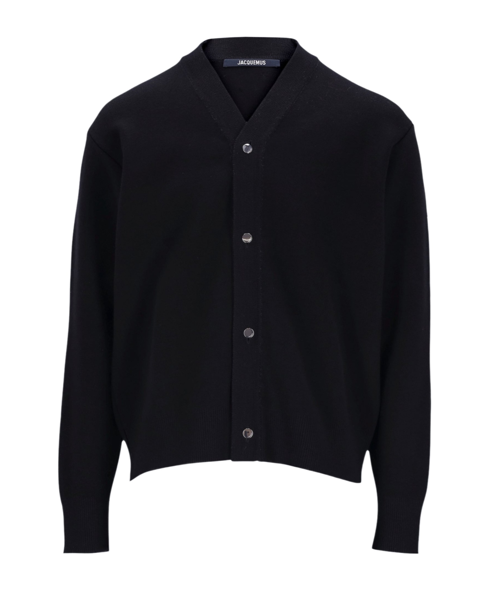 Jacquemus Men's Cardigan Boutonne In Black