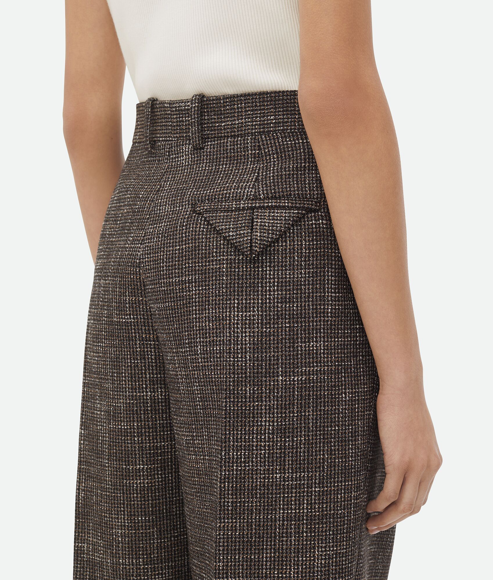 Bottega Veneta Waistband Loop Casual Pants In Black
