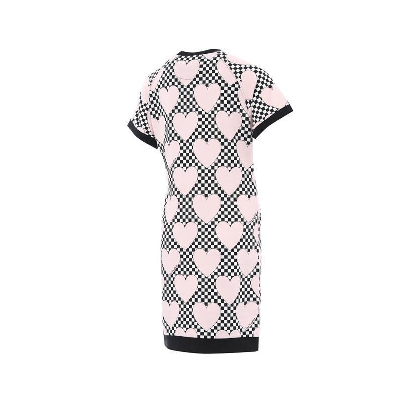 Moschino Love Printed T-shirt Dress In Pink