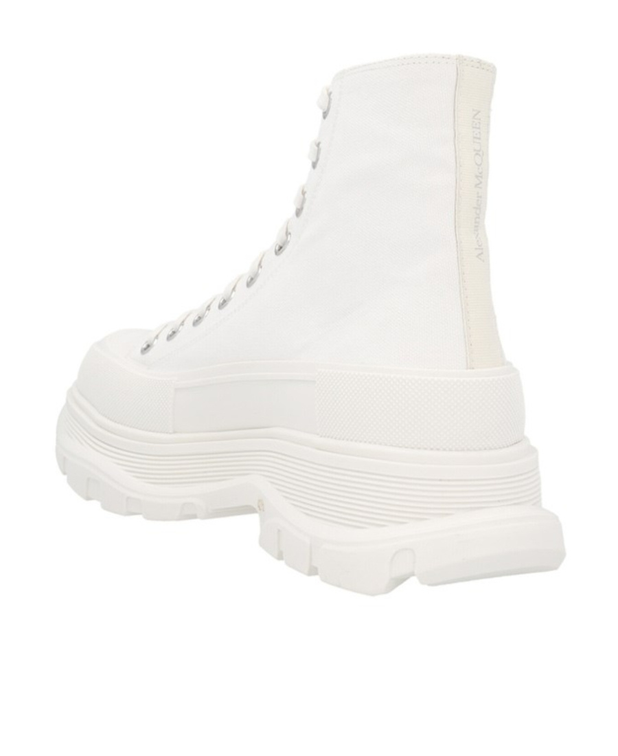 Alexander Mcqueen Tread Slick High Top Sneaker In White