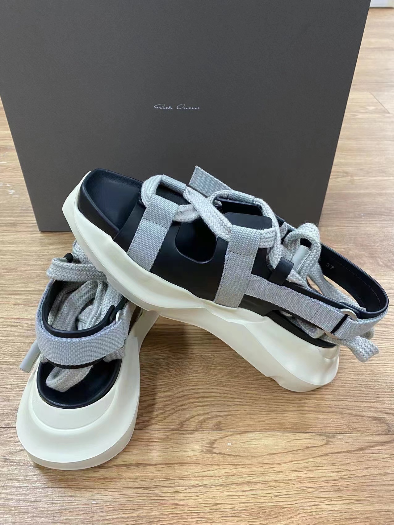 Rick Owens Geth Wrap-strap Sandals In Multicolor