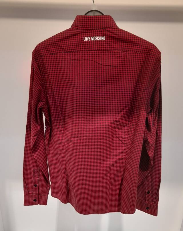 Moschino Printing Long-sleeved Shirt In Red
