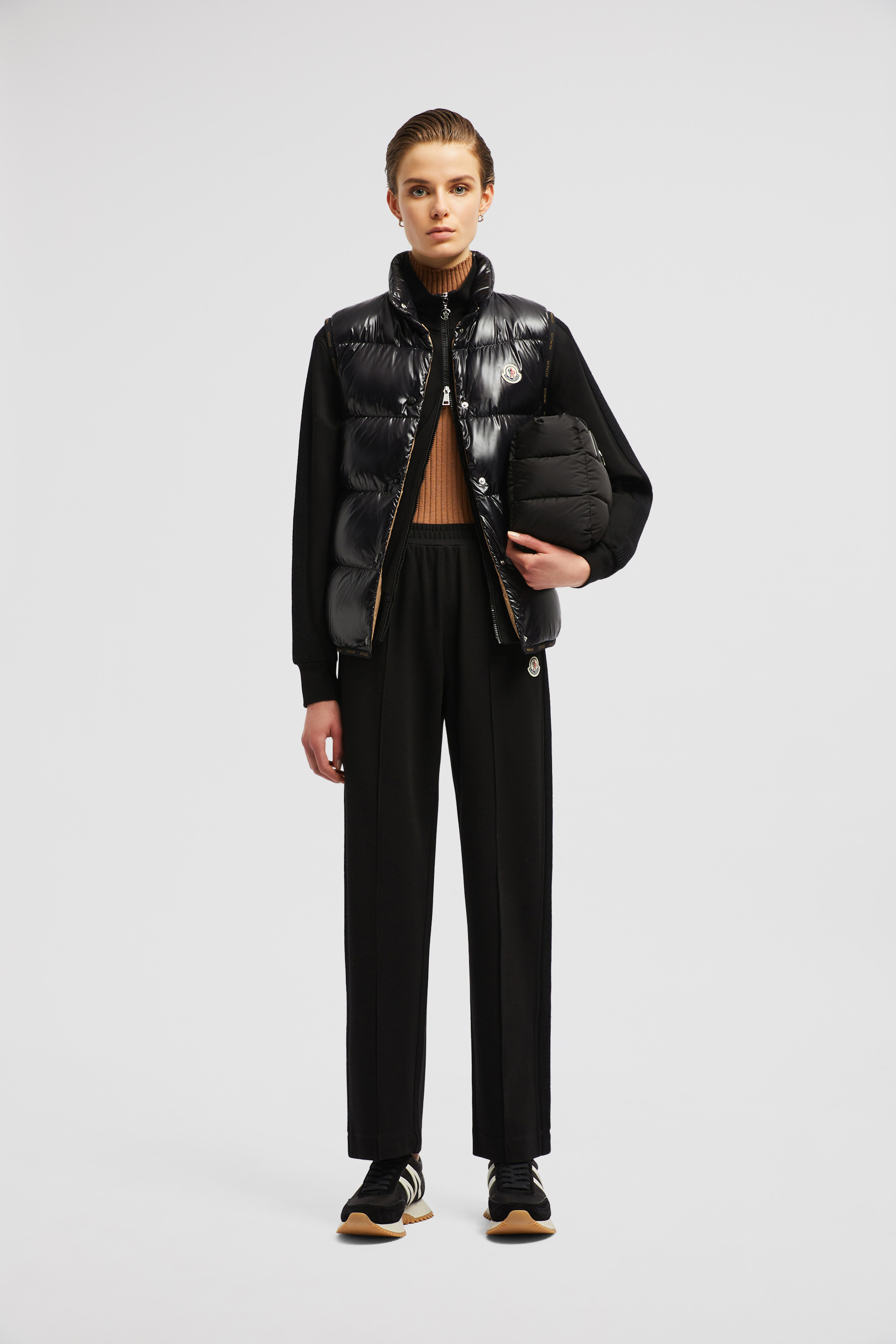 MONCLER LOGO PATCH TRACK BOTTOMS