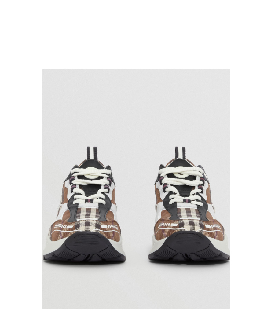 Burberry Vintage Check Low-top Sneakers In White