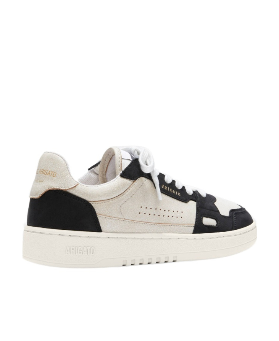 Axel Arigato White Black Round Toe Sneakers In White