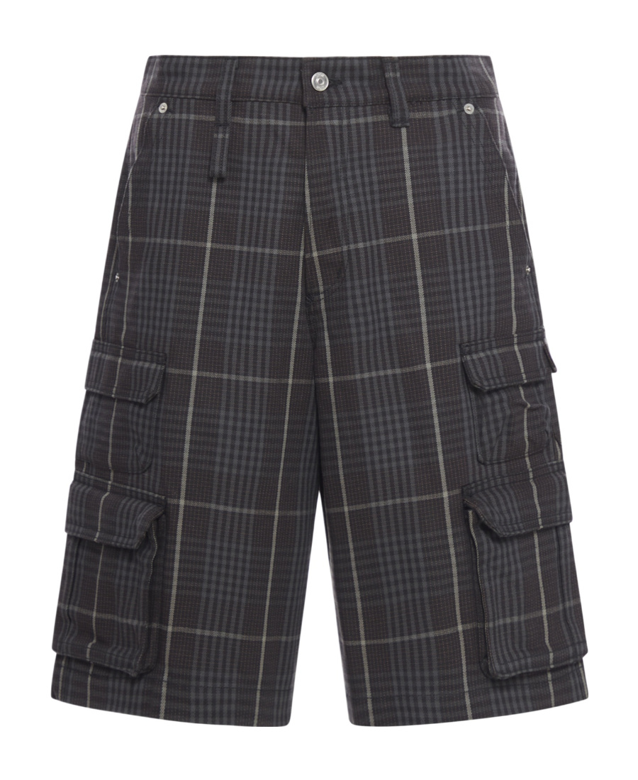Dior Checkered Shorts In Black