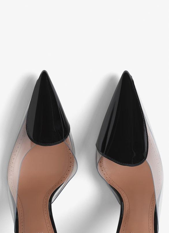 Shop Alaïa 90mm Coeur Mules In Black