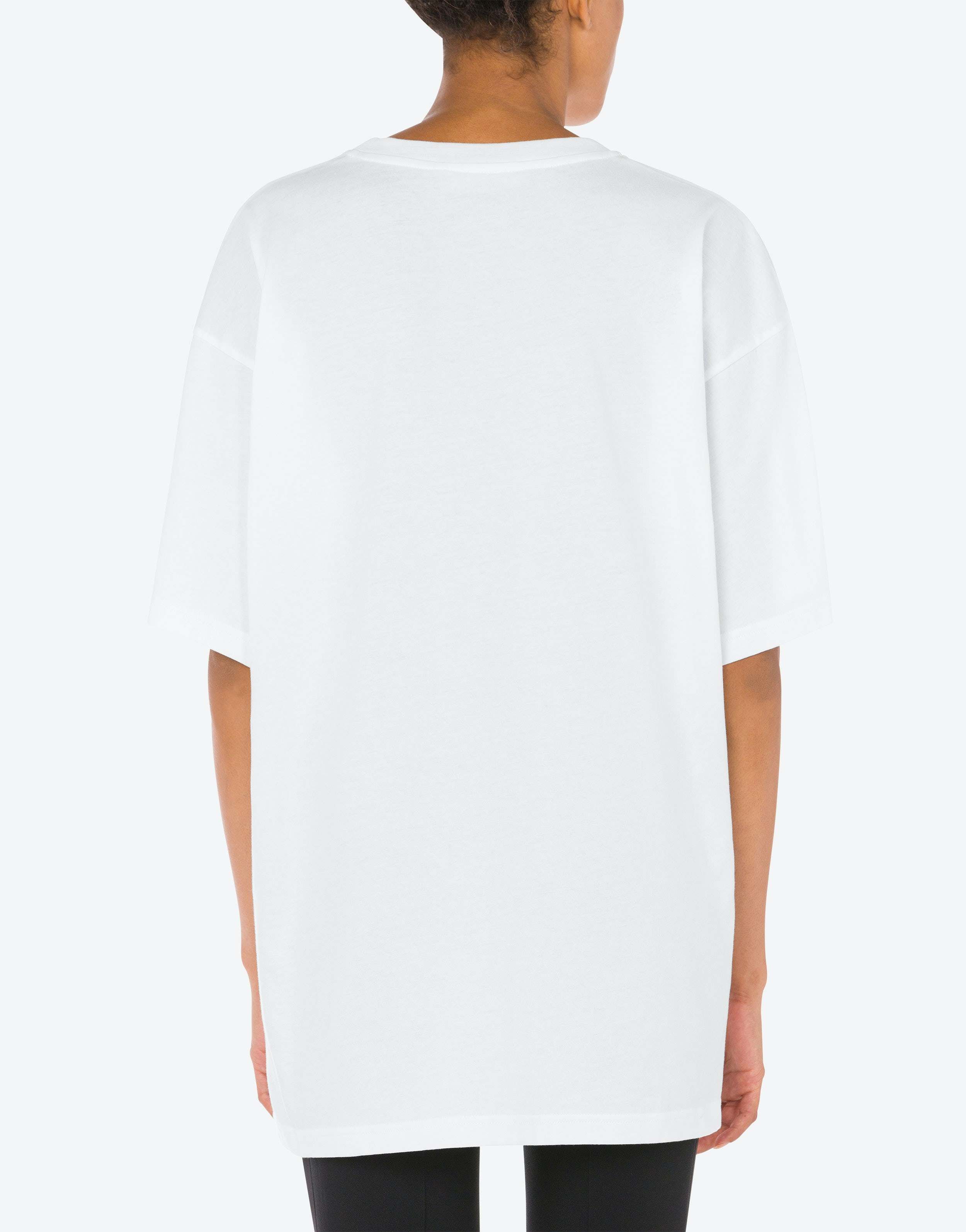 Moschino Illustration-print Organic Cotton T-shirt In White