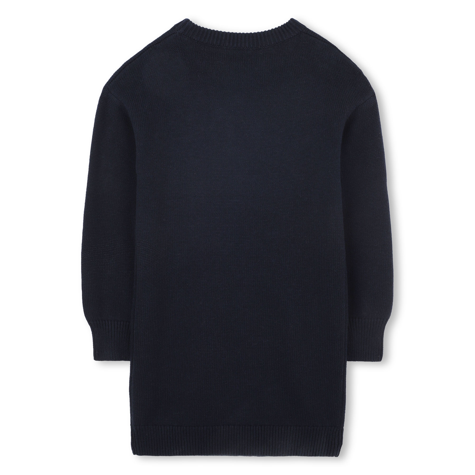 Kenzo Boke Flower Knitted Dress In Blue