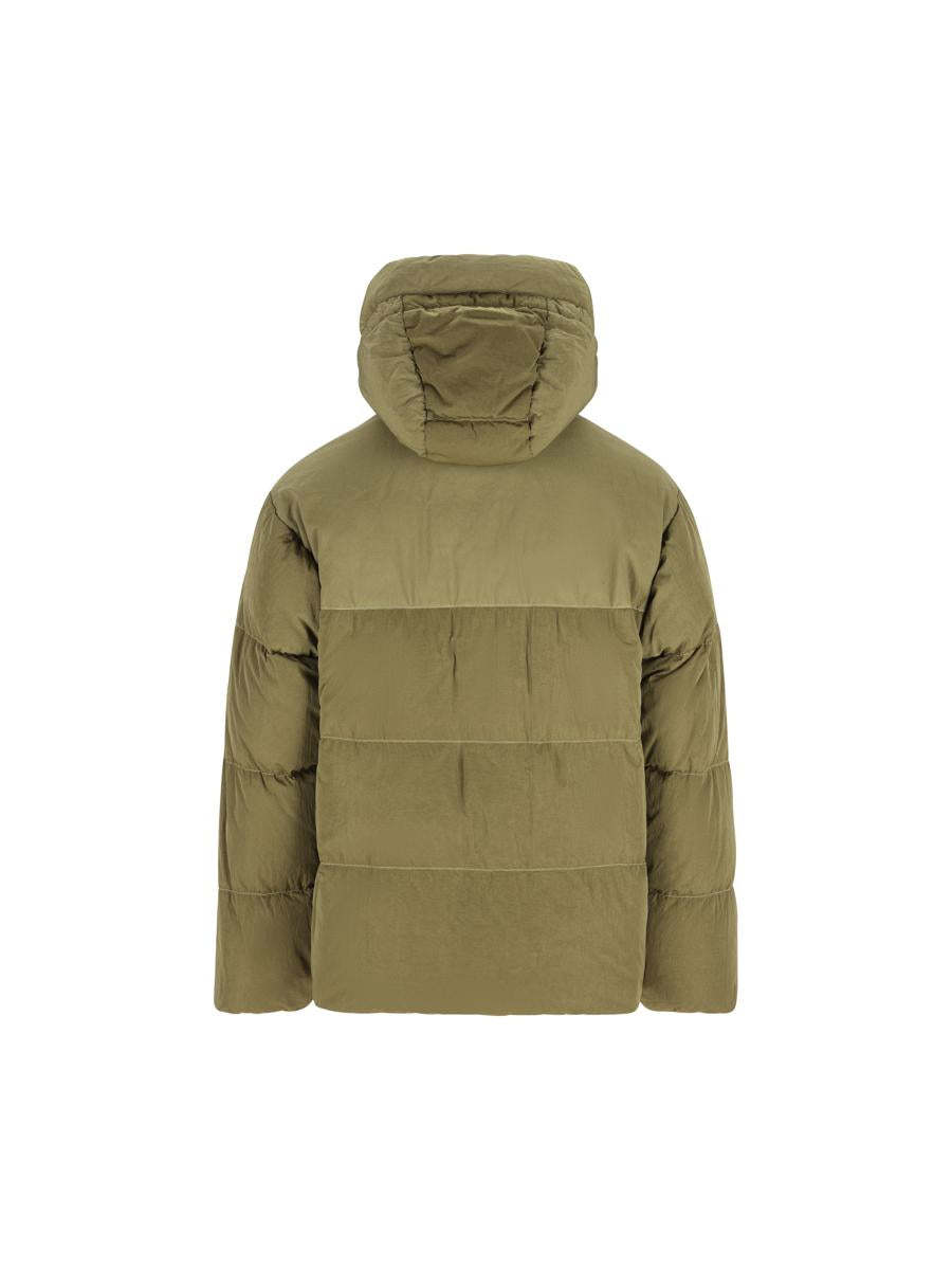 C.p. Company Long Sleeve Cotton Coat In Green
