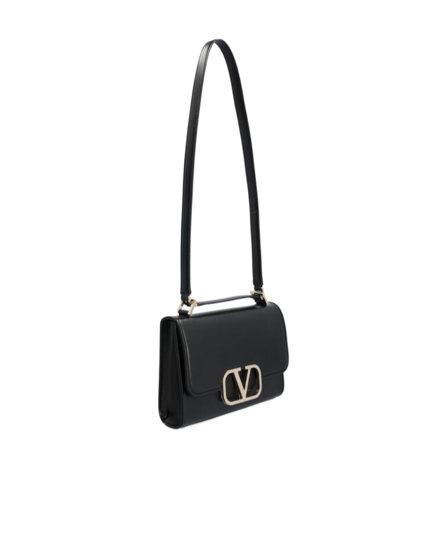 VALENTINO GARAVANI VALENTINO VLOGO PLAQUE FOLDOVER TOP SHOULDER BAG