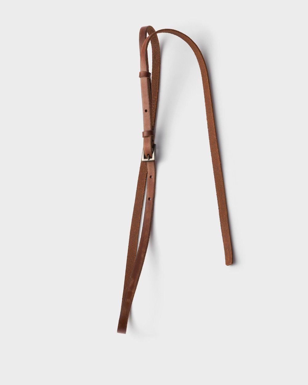 Prada Leather Buckle Belt In Brown
