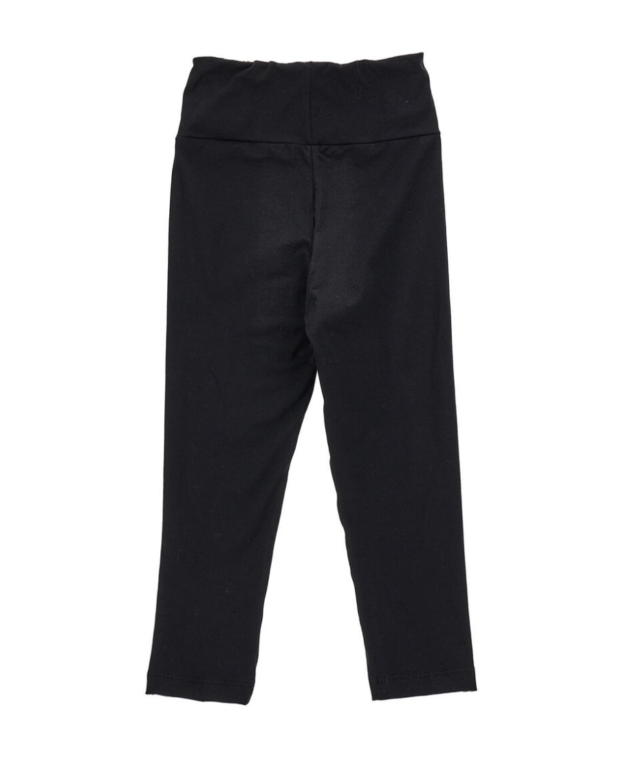 Monnalisa Logo-print Stretch Legging In Black