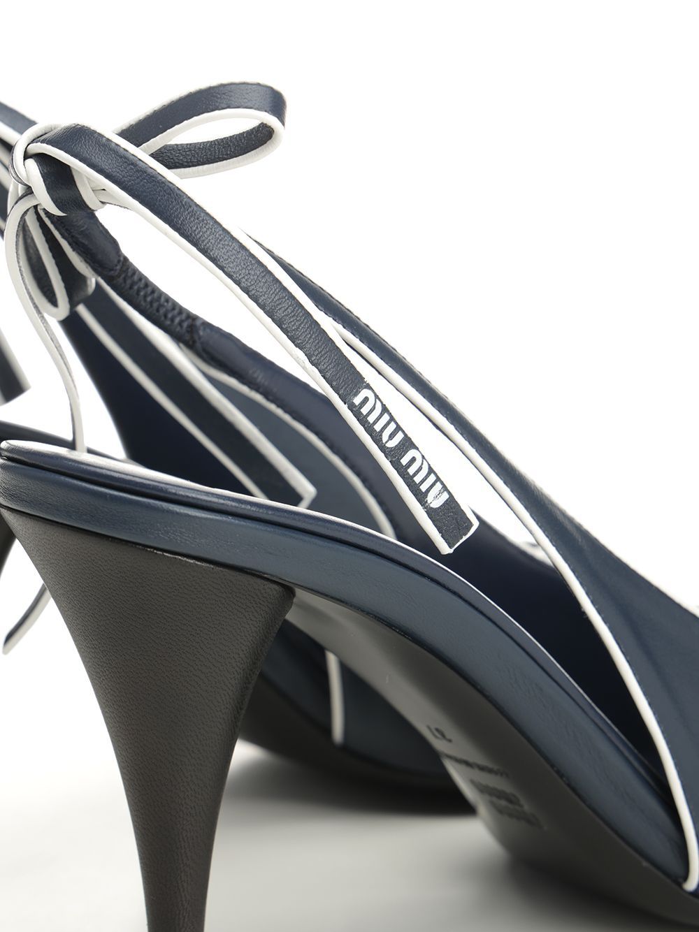 Miu Miu Slingback High Heel Sandals In Gray