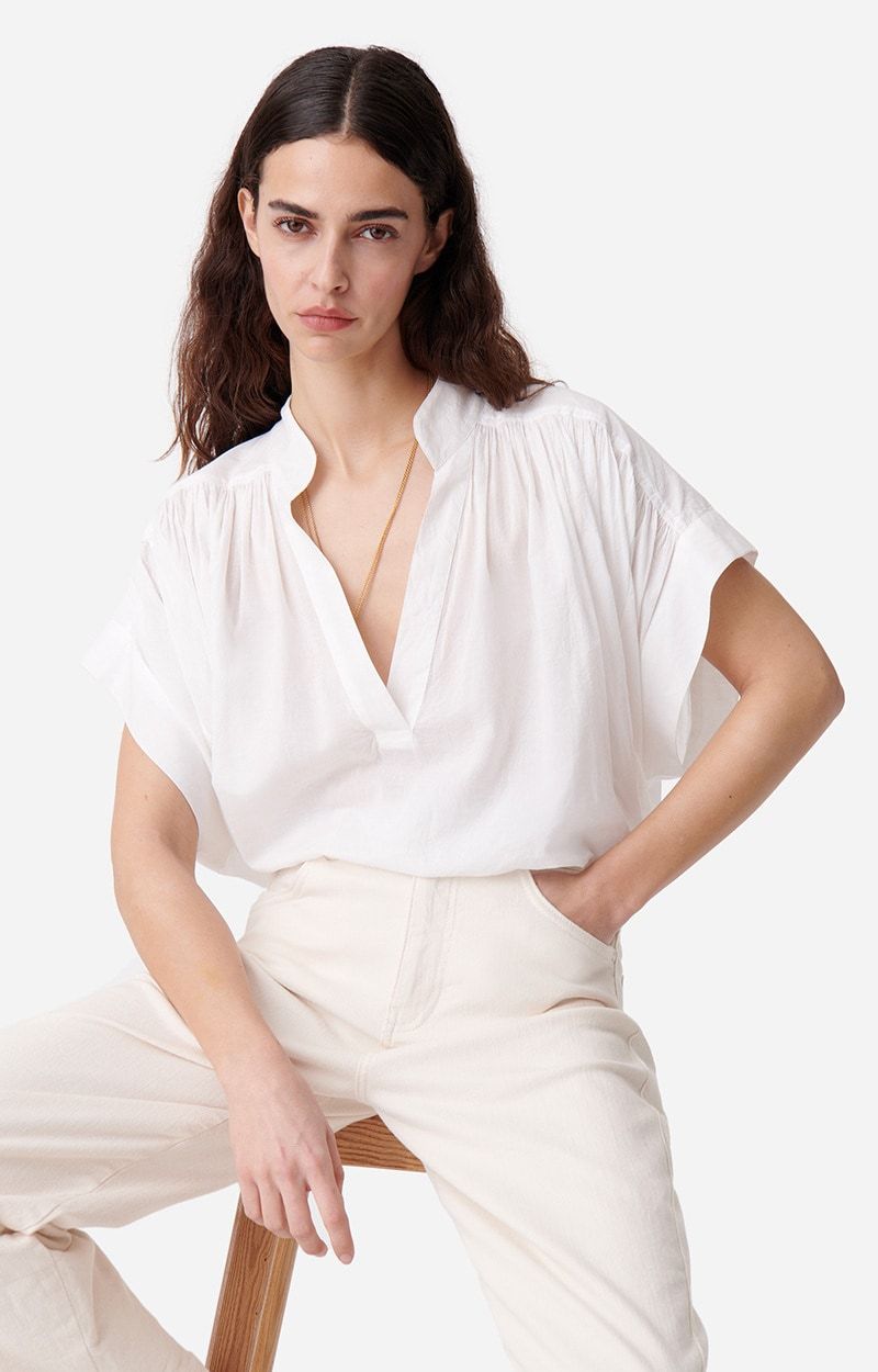 Vanessa Bruno V-collar Shirt In White