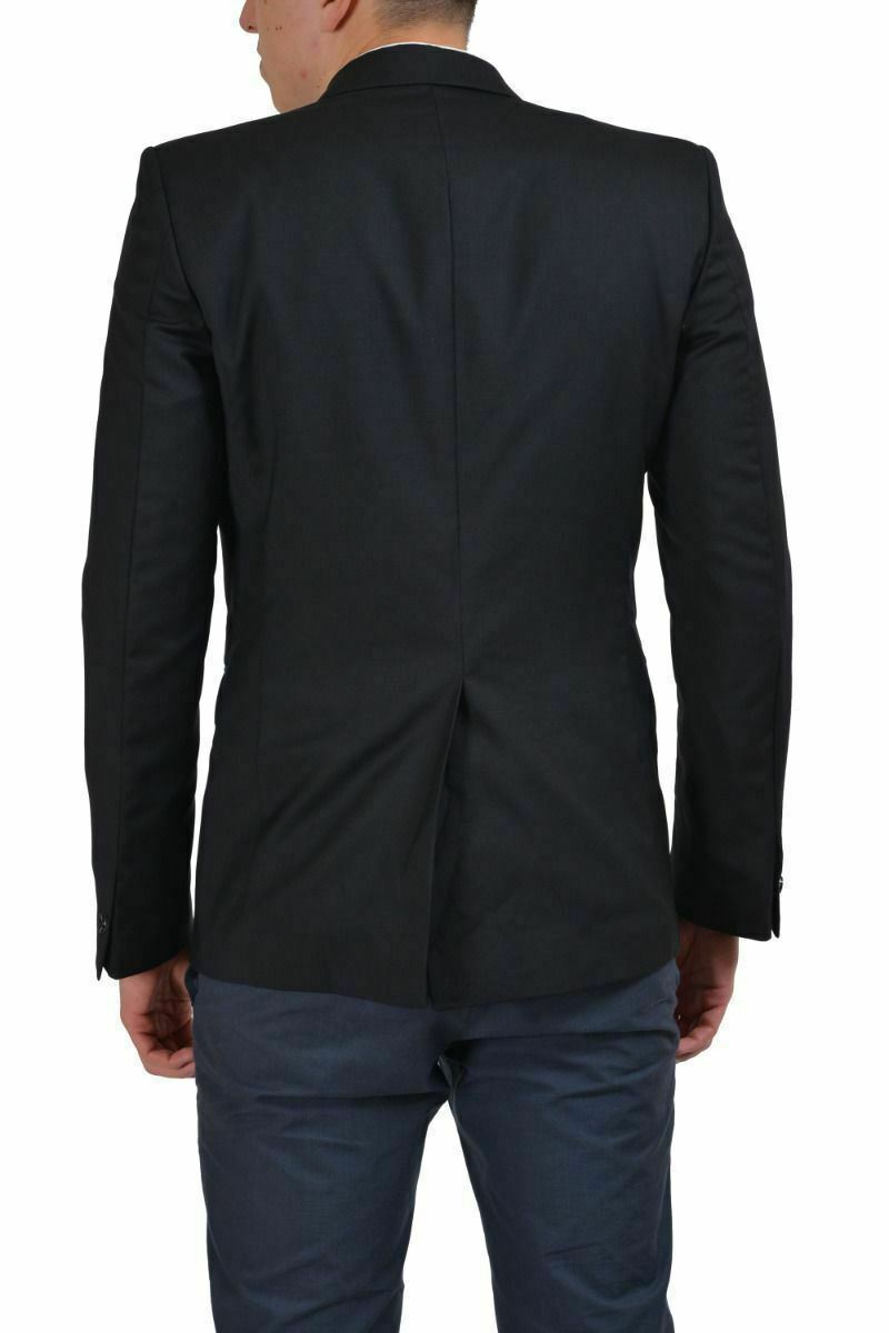 Just Cavalli Wool Suit Jacket In Black
