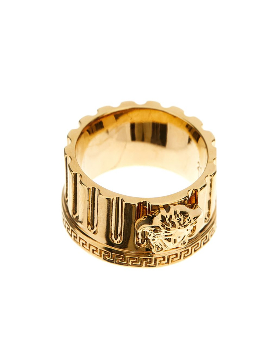 Versace Medusa Ring In Multicolor