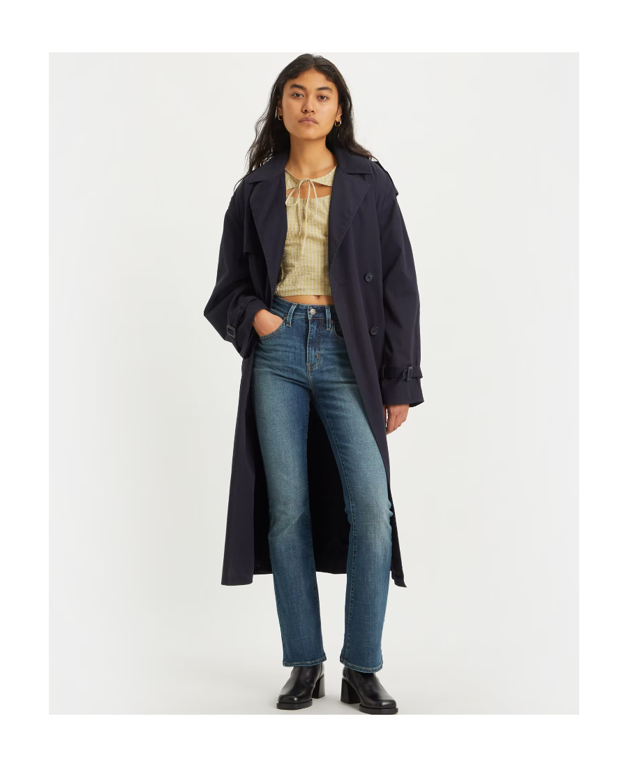 Shop Levi's 725 High-rise Boot-cut Jeans In Blue