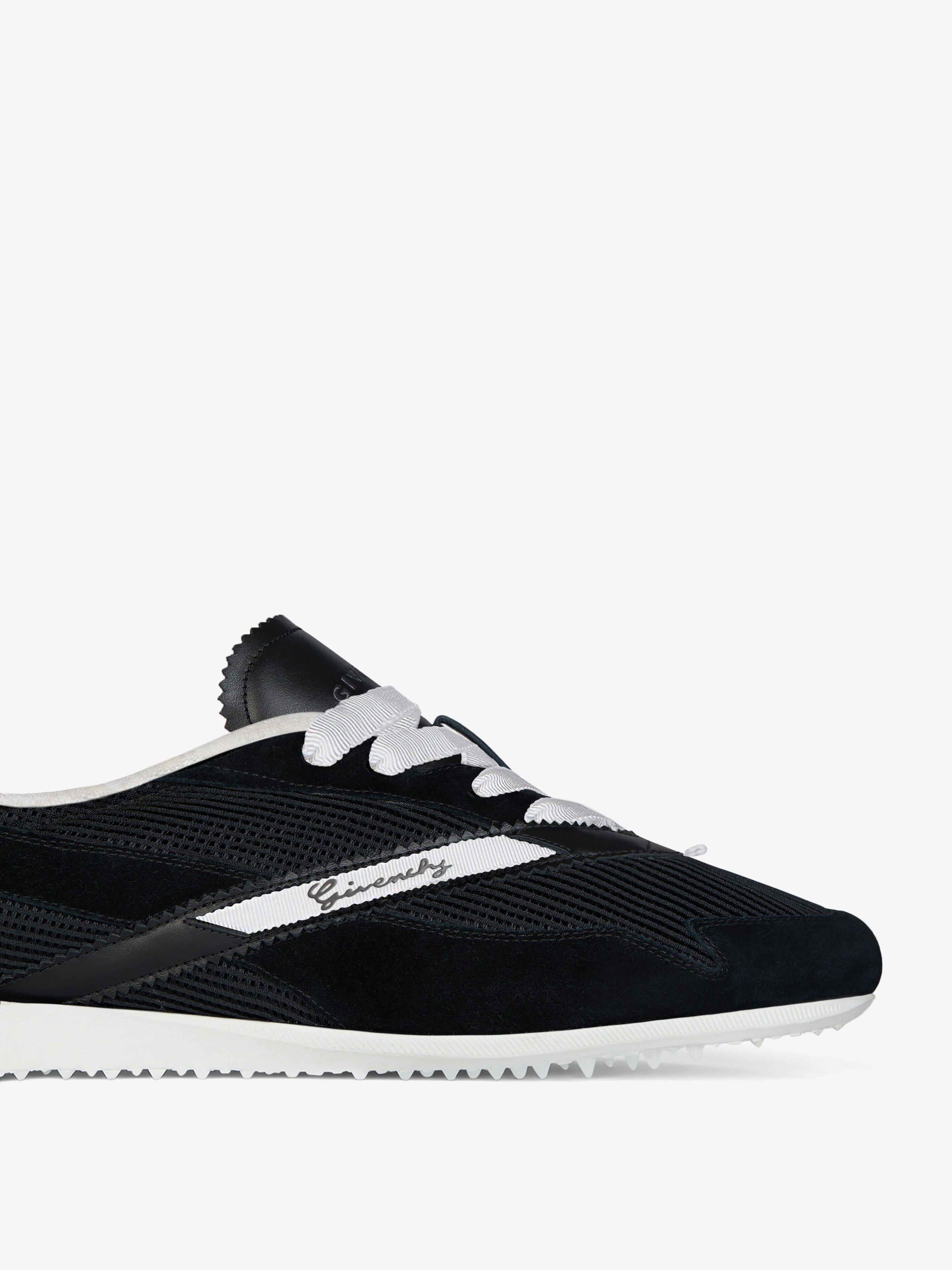 Givenchy Low-top Mesh Sneakers In Black