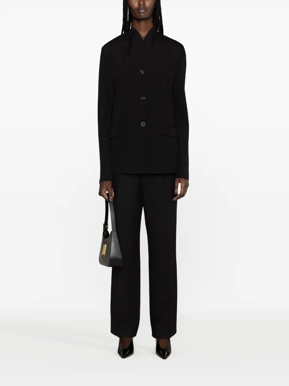 Totême Toteme Women Wool Single-breasted Jacket In Black