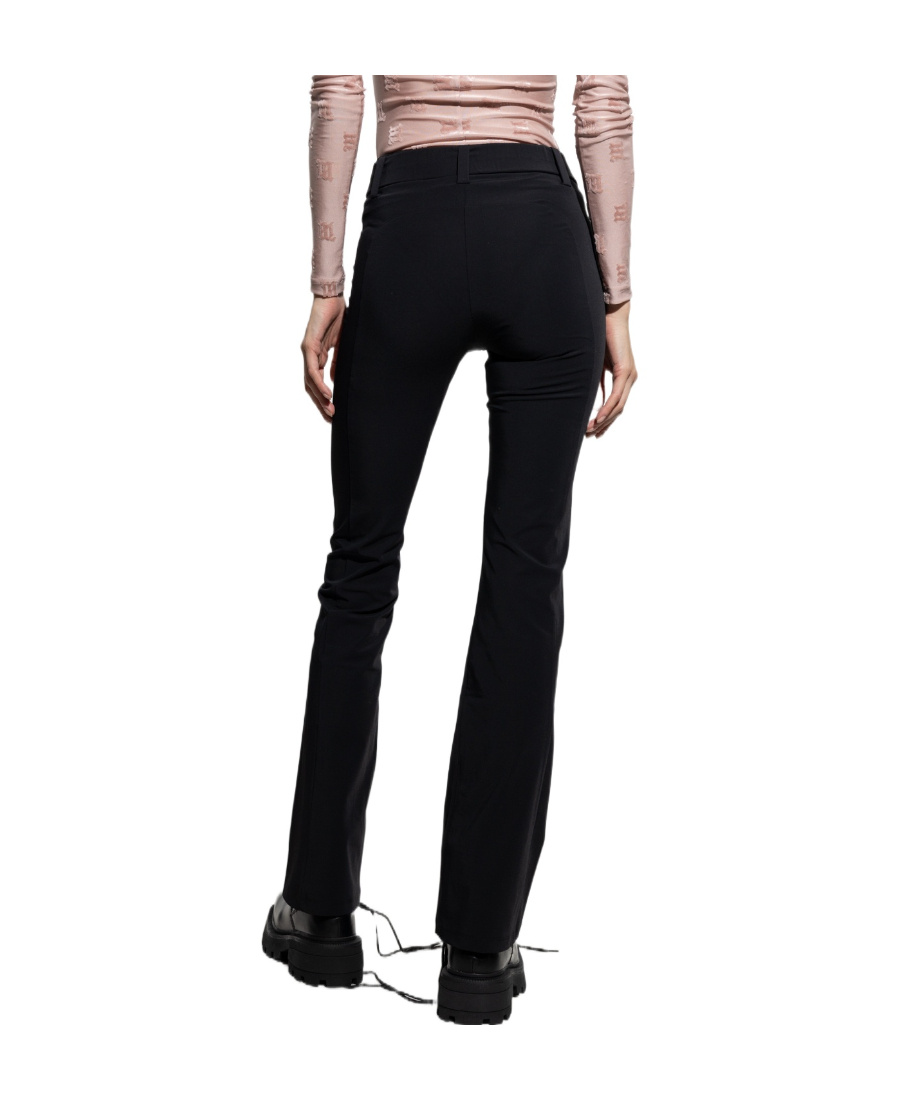 Misbhv Flared Buckled-waist Trousers In Black
