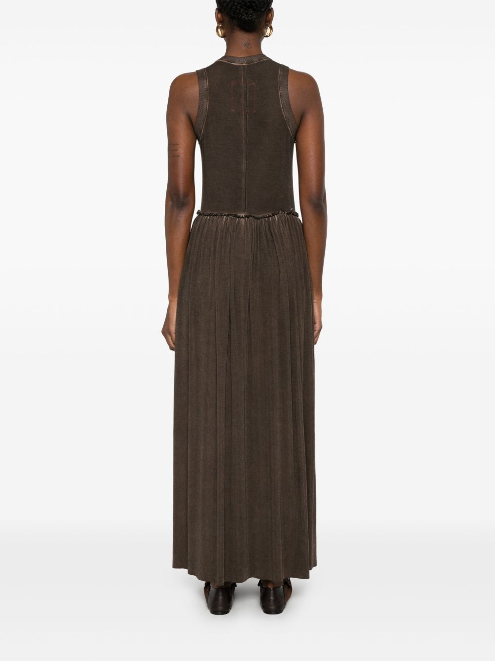 Shop Uma Wang Sleeveless Dress In Black