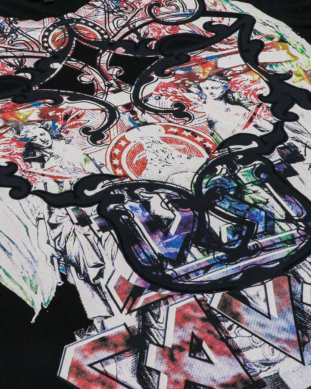 Just Cavalli Printed T-shirt In Black