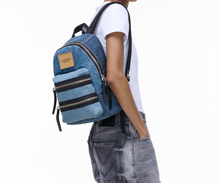 MARC JACOBS MEDIUM DENIM BACKPACK