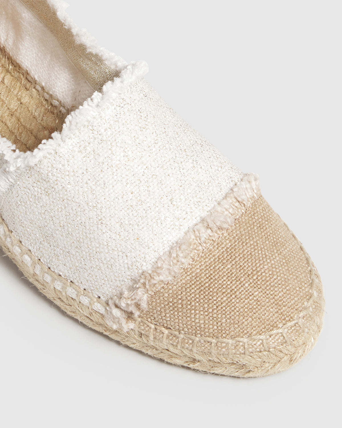 Castaã±er Logo Flats In White