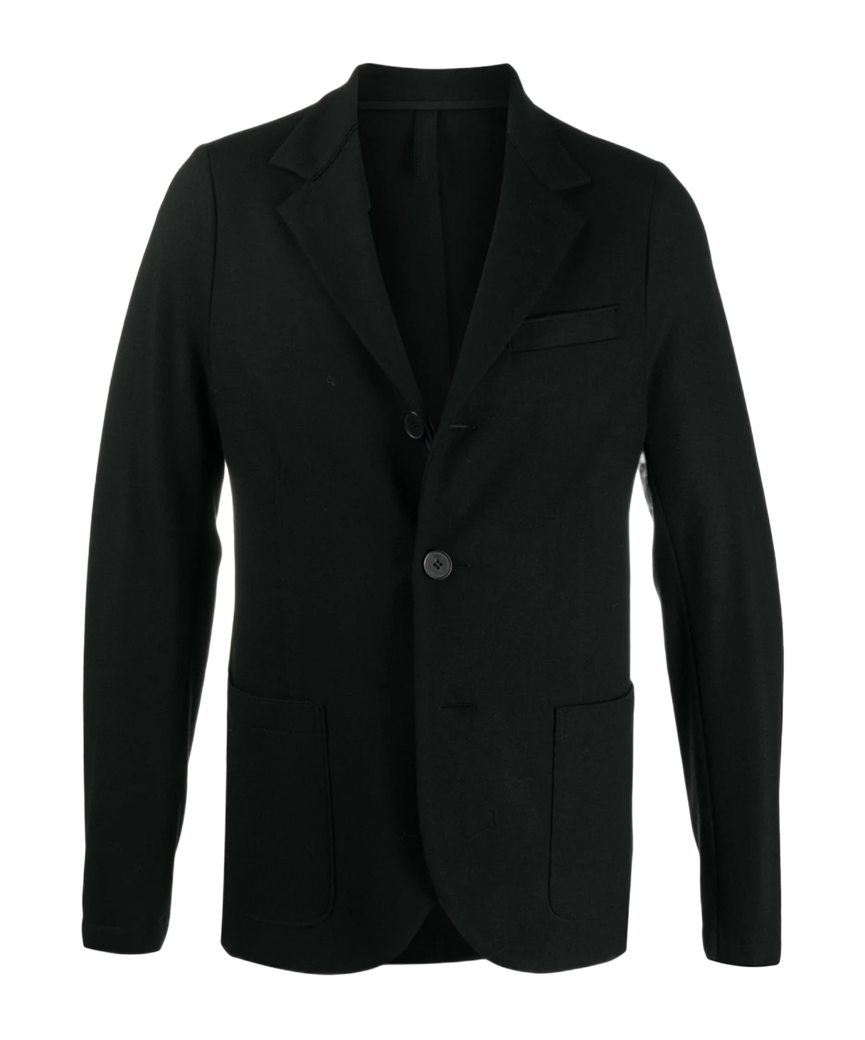 Harris Wharf London Virgin Wool Single-breasted Blazer In Black